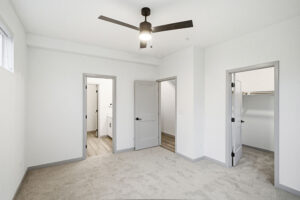 Upstairs Master Bedroom and Walk In Closet