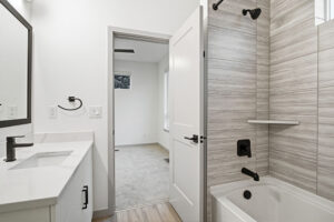 Upstairs Shower and Bathtub